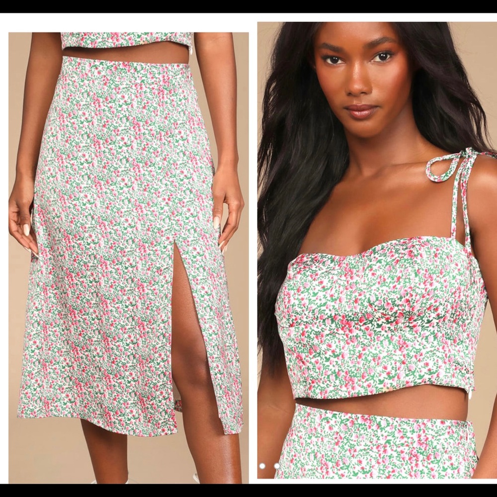 Lulus Top and skirt set